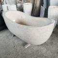 Opulent Freestanding Marble Tub with Handcrafted Design