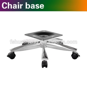 Metal chair leg with wheel