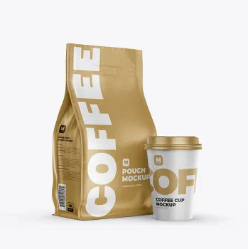 Custom Logo Kraft Paper Bags - Wholesale Brown Die-Cut Flat Bottom Takeaway Bags