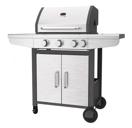 Three Burner Gas BBQ With Side Burner