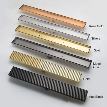 Wholesale Invisible Shower Drain Shower Channel Linear Grate Cover Bathroom Vertical Outlet SUS304 Tile Insert Shower Drain