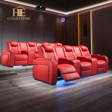 High-End Custom Electric Function Recliner Viewing Sofa for Home Theater Villa