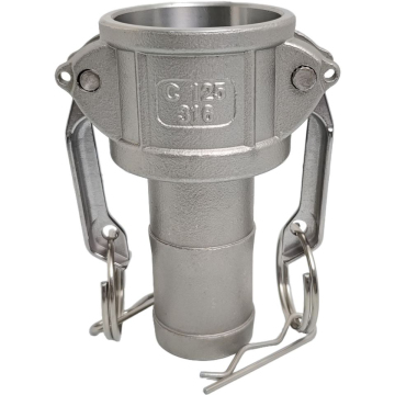Camlock Coupling Type C: Aluminum Alloy or Stainless Steel for Pipe Fitting Quick Connectors