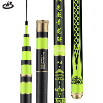 3.6m-10m High Quality Telescopic Fishing Rod: 19 Tone, 6H, Super Light, Hard, High Carbon Fiber for Big Fish