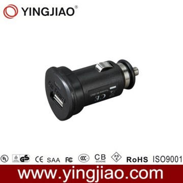 6W 5V1.2A USB Mobilephone battery car charger with 12V 24V DC input