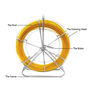 frp duct rodder cable fiberglass duct rods rodder for pulling wire Supplier