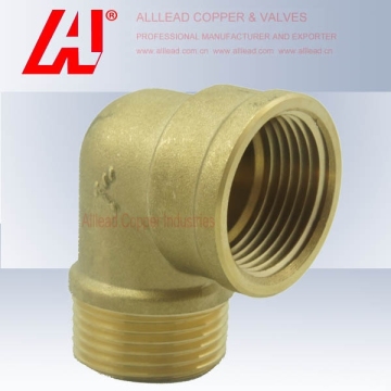 Brass Connector Mxf Elbow (A-8602)