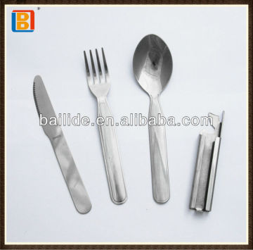 Hot Selling Wholesales Elegant Stainless Steel Travel Outdoor Pocket Utility Cutlery Camping Knife Set