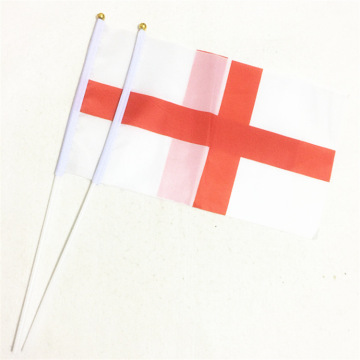 Sunshine Custom England Mini White Red Cross Hand Flags