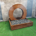 Decorative water fountains corten steel water curtain