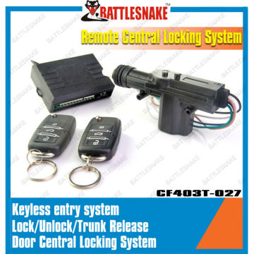 2 masters and 2 slaves car remote central door locking kit with positive and negative trigger of trunk release output