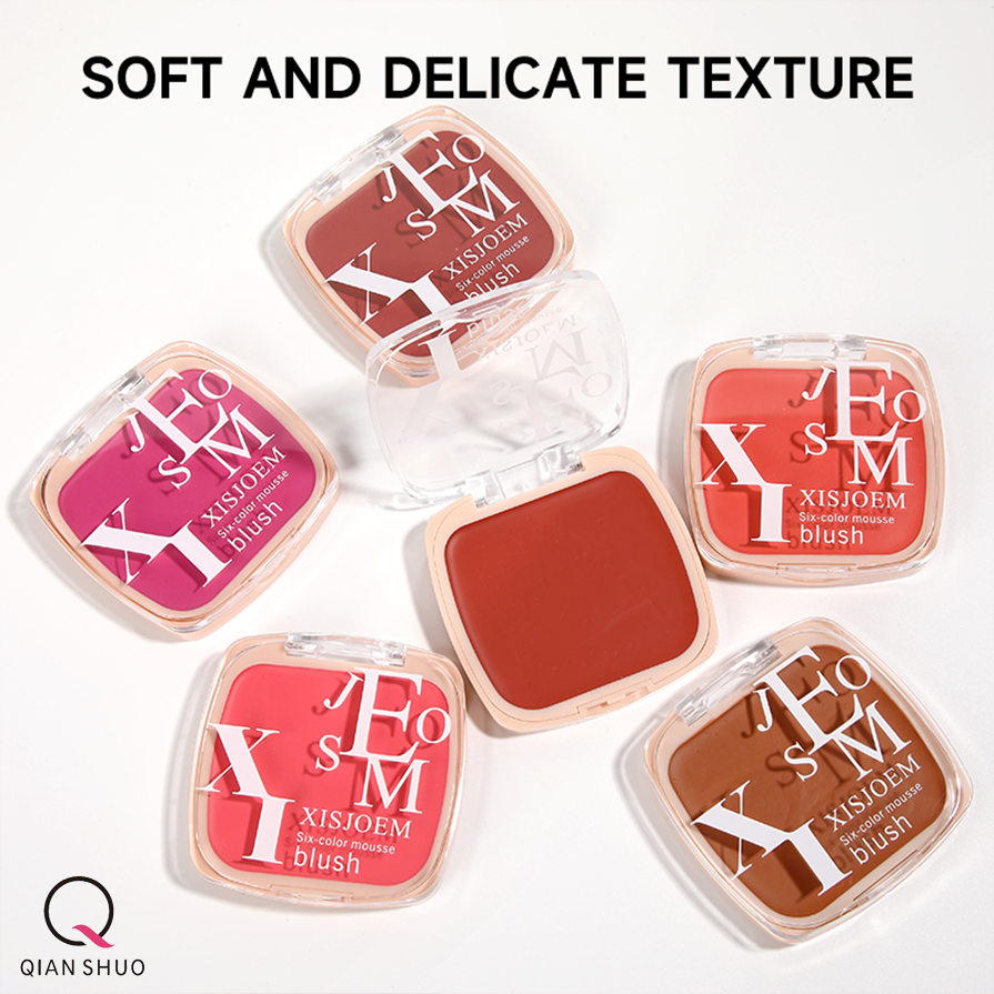 Tekstur Blush Mousse Lembut