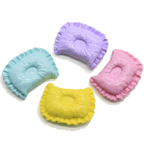 Πολύχρωμο Flatback Mini Resin Pillow Shape Craft Sweet Candy Cabochon Bowknot στολίδι για αξεσουάρ καπέλα μωρού