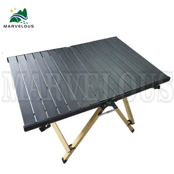 Outdoor Folding Aluminum Desk - Camping and Travel Accessories