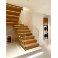 MS2025 سلم أنيق مع درج خشبي مكدس