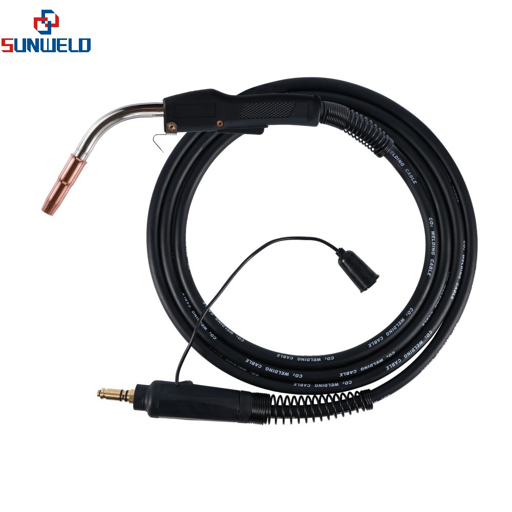 TW3 MIG GUN Tweco Connector & XL Rear Handle & Lincoln Control Plug