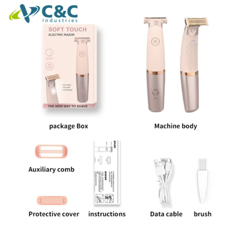 Portable USB Rechargeable Women's Trimmer for Travel