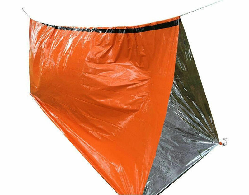 Practical Orange Foldable Foil Thermal Space First Aid Emergency Survival Sleeping Bag Blanket Hiking Camping Outdoor Sport Gear