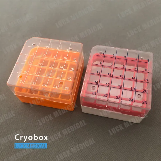 Plastic Cryobox for Cryotube Storage