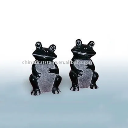 Feng Shui Antique Stone Money Toad Garden Animal Statue