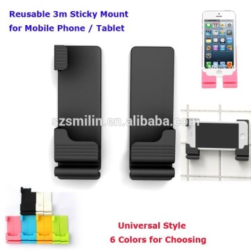Unique Design Tablet PC / Mobile Phone Universal 3m Sticky Glue Gel Reusable Wall Mount Stand Holder Bracket for Tablets                        
                                                Quality Choice