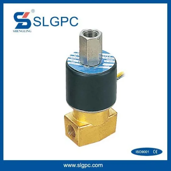 Brass body air valves SLG23-08 3 way 12v hs code zero pressure start solenoid valve