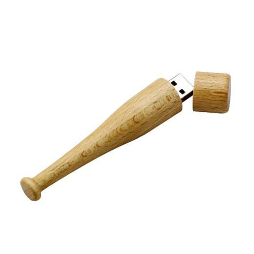 Wooden Baseball Bat Shape flash drives
