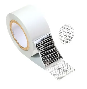 Tamper proof aluminum metal adhesive vinyl label