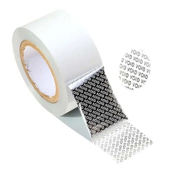 Tamper proof aluminum metal adhesive vinyl label