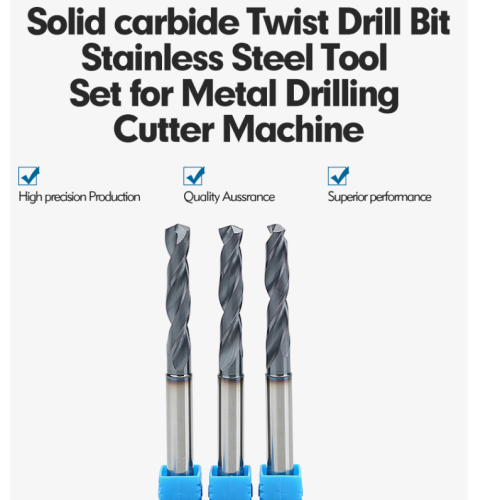 Outils de perçage Foret hélicoïdal en carbure monobloc à froid interne