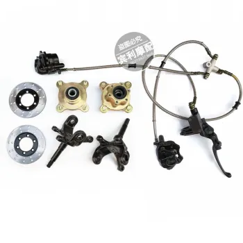 1SET 4 Stud Steering Strut Knuckle Spindles & 130mm Disc Brake & Wheel Hub Fit For DIY Electric ATV UTV Golf Buggy Bike Parts