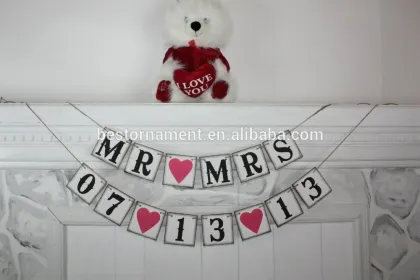 MR&MRS DATE Wedding Banner Handmade