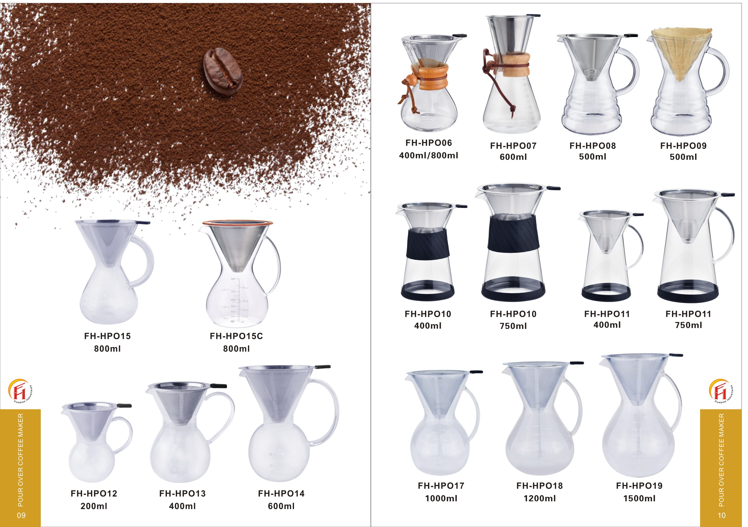 pour over coffee maker borosilicate glass