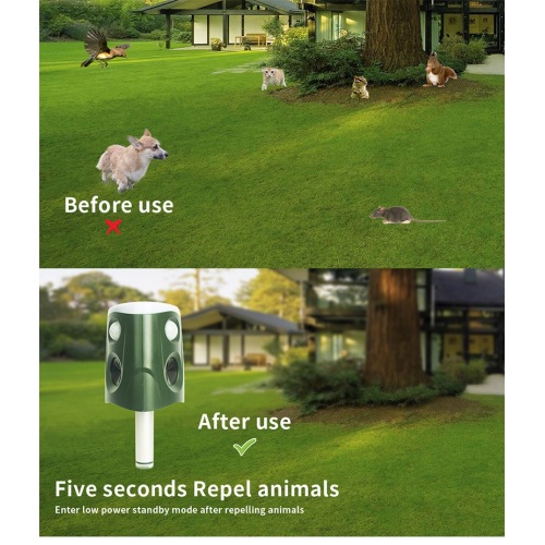 360 degree solar powered ultrasonic Animal Repeller