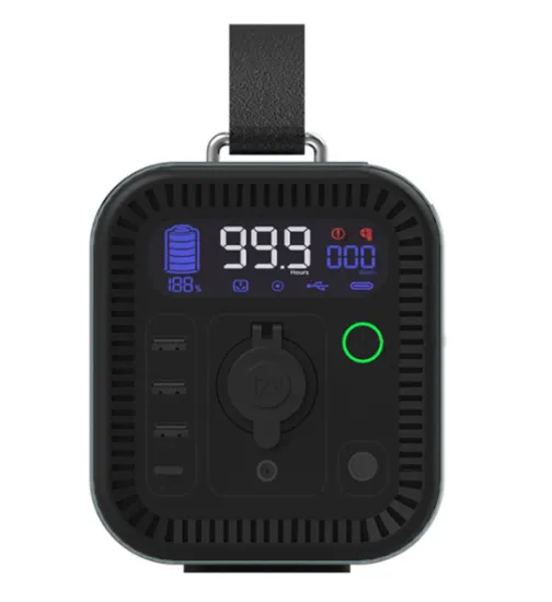 Portable power station with LCD display