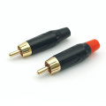 Straight Soldering RCA Male Audio Speaker Plug Adapter