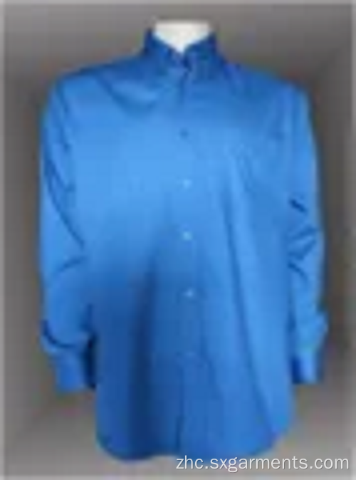 97％棉3％氨纶男士衬衫长袖