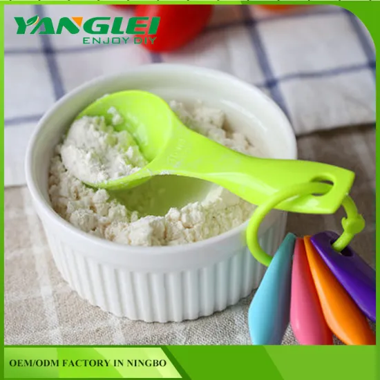 5pcs plastic measuring tea spoon set