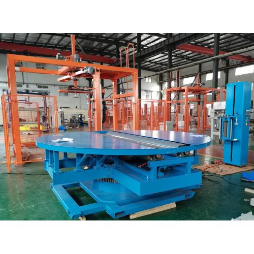 Roll type stretch wrapping machine