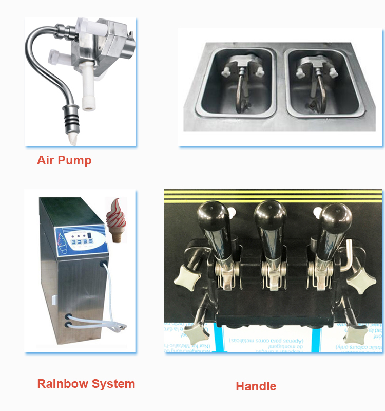 Double Cooling System Gear Pump Sundae Keep Fresh Frozen Yogurt Machine  Soft Ice Cream Machine - China Soft Ice Cream Machine, Ice Cream Machine