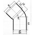 PVC Pipe Drainage Spigot Plastic 45 Degree Elbow