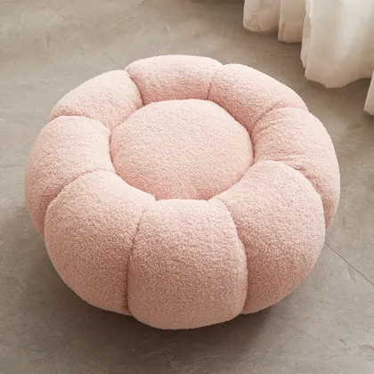 Modern Design Lazy Comfortable Teddy Velvet Round Sofa