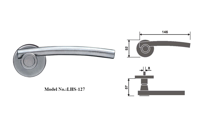  Well-made Stainless Steel Handle for Wooden Doors