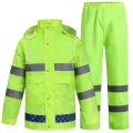 Wholesale ANSI/ISEA 300D Oxford High Visibility Raincoat