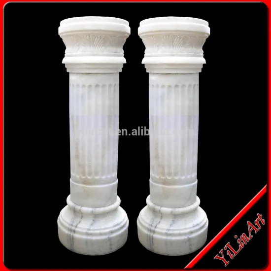 White Marble Pillar Design,Stone Column Carving (YL-L037)