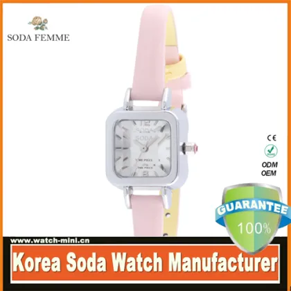 guangzhou watch factory SODA OEM quartz watch free tv box