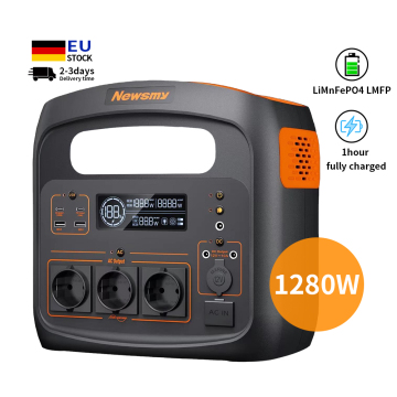 DIHE 1200W Solar Generator with LiMnFePO4 LMFP Battery - Portable Power Station