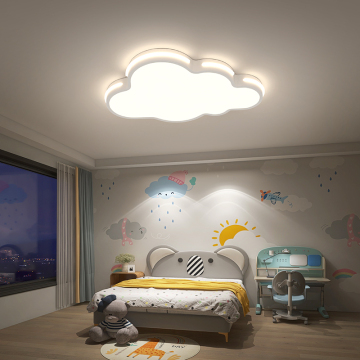 Modern Acrylic White Cloud Ceiling Lamp for Kids' Bedroom and Living Room