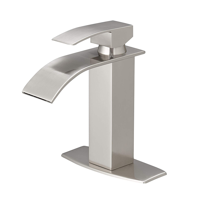 Modern Bathroom Fauce Polished Nickel Twash Basin Faucet