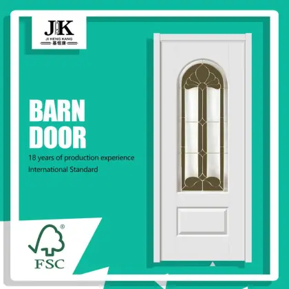 JHK-G07 House Door Design Antique Glass Doors Support
